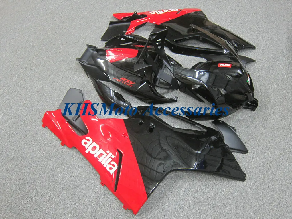 Motorcycle Fairings Kit for Aprilia RSV1000 03-06 RSV1000RR 2003 2004 2005 2006 ABS Plastic Red Black Bodywork Set