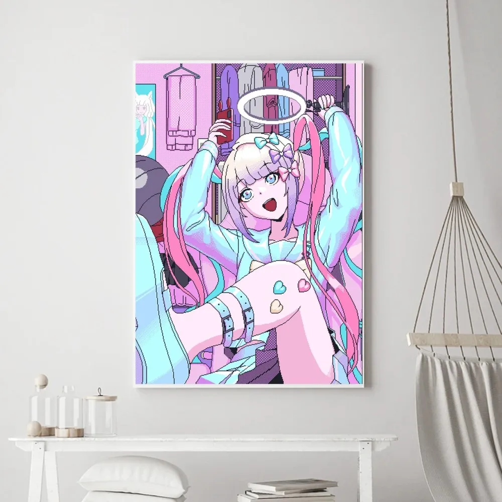 ملصق لفتاة بحاجة إلى جرعة زائدة ، لوحة جدارية ، غرفة نوم ، غرفة معيشة ، بار ، مطعم ، ملصق ، صغير ، مطبوعات