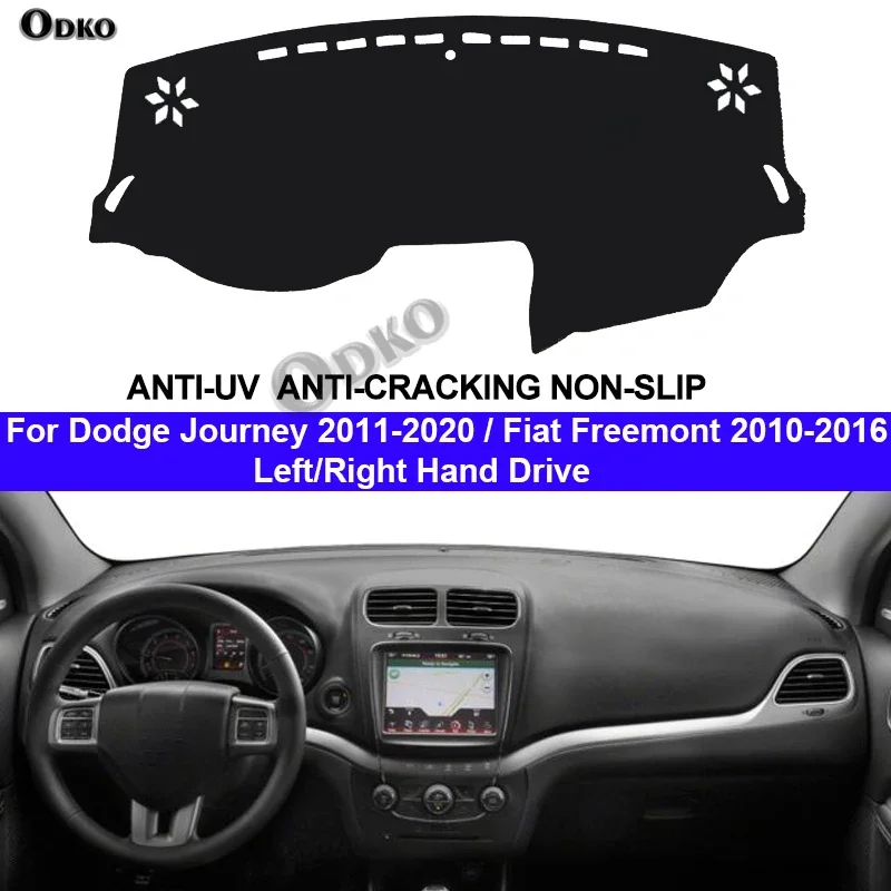 Auto Car Dashboard Cover DashMat Carpet Cape For Dodge Journey 2011 - 2020 / Fiat Freemont 2010 - 2016  Center Console Protector