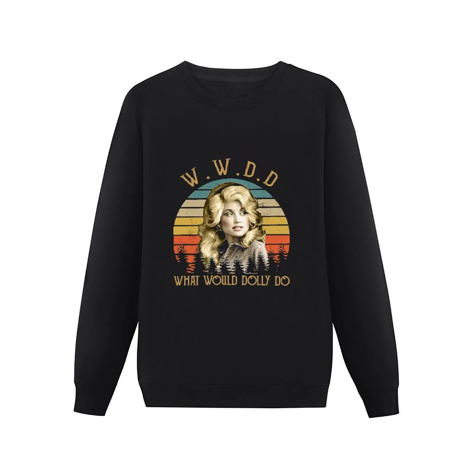 What Would Dolly Do Country Music Retro Style Pullover Hoodie men's winter sweater autumn tracksuit men sweatshirt for men