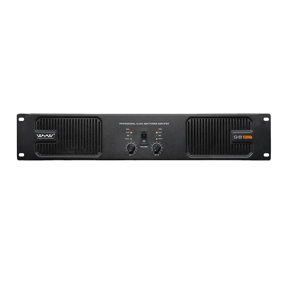 800W Professional 2 Channel Digital Audio Power Amplifier For Stage DJ Band Live Show Performance High Power Sound System