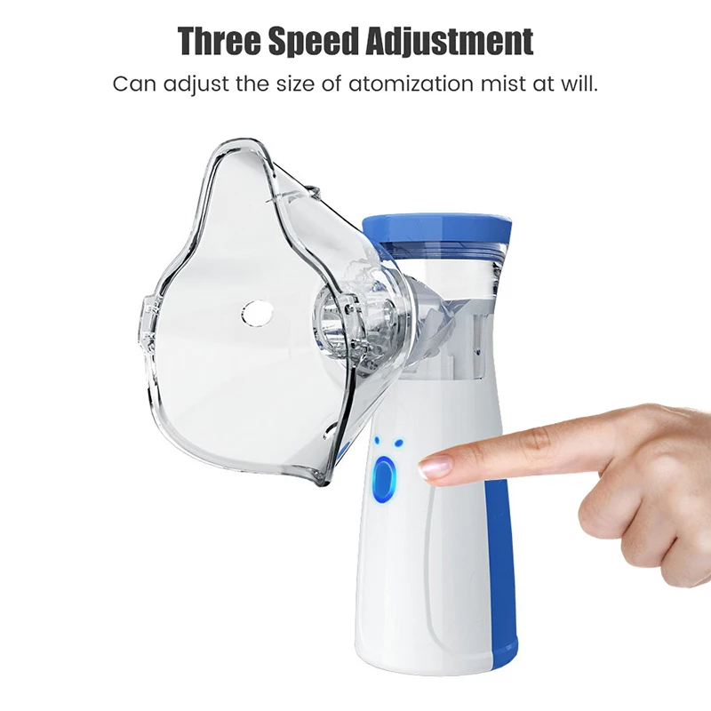 Obrázek 6: Kapesní přenosné autoclean inhalovat nebulizer pletivo atomizér tichá inhalátor nebuliser inhalator pro dospělý děti nebulizador