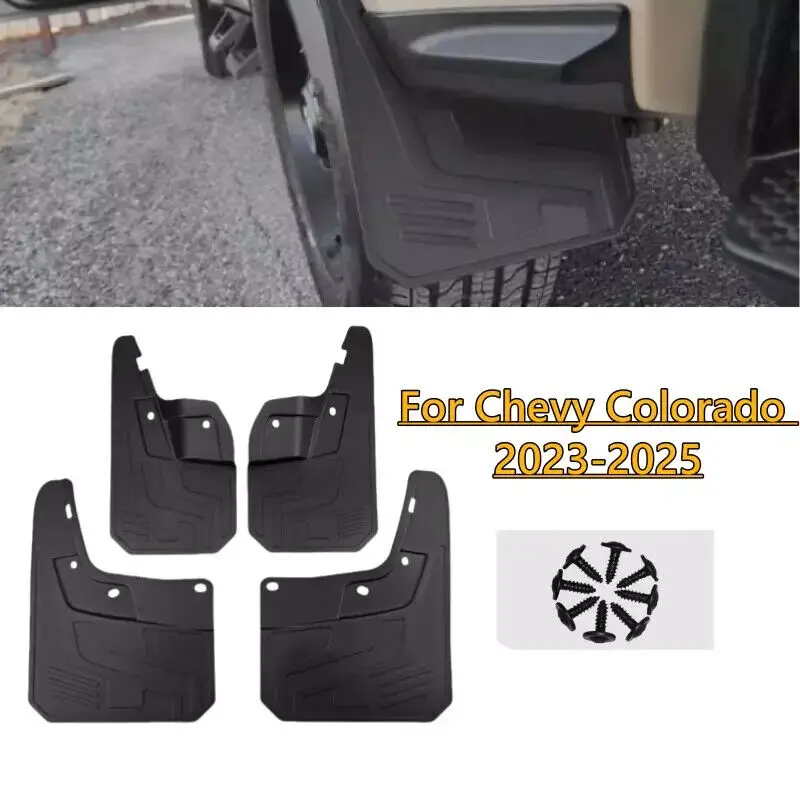 4X Front Rear Splash Guards Mud Flaps Fender FOR Chevrolet Colorado 2023 24 25