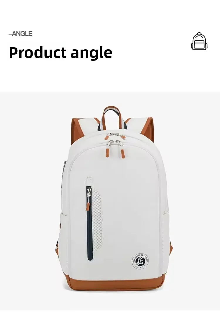 2026 New W Tennis Racquet Backpack French Open Joint Large Capacity Backpack Outdoor Sports Compartment Badminton Bag