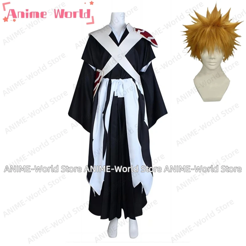 《Custom Size》Anime Kurosaki Ichigo Cosplay Costume Halloween Costumes