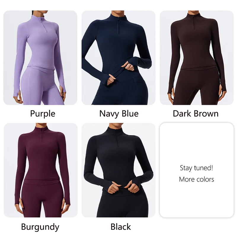 

Ctenkevet спортивный топ на молнии женская одежда для йоги спортивный костюм женский фитнес осенне-зимняя спортивная одежда спортивная одежда для женщин