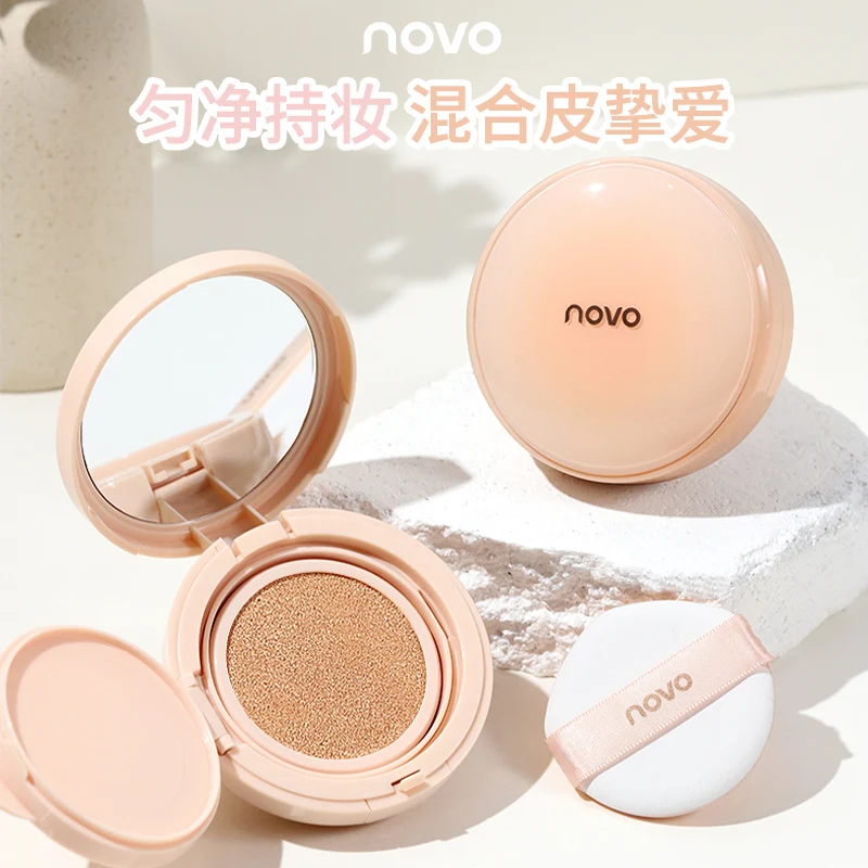 Velvet Mist Air Cushion Cream Long Lasting Oil-control Foundation Moisturizing Matte Concealer Whitening Face Makeup BB Cream