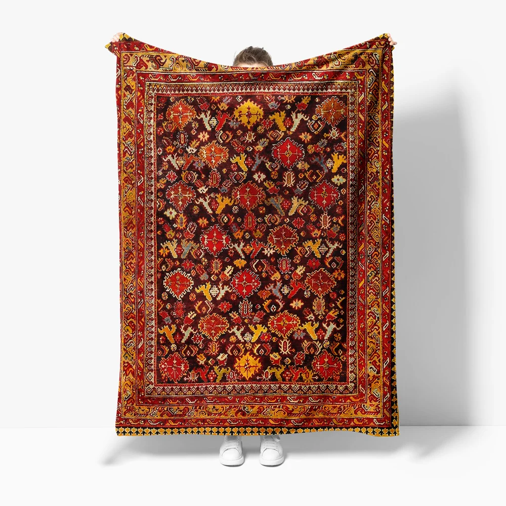 

Turkish Vintage Rug Traditional Area Kilim Rug Handmade Persian Shag Rug for Living Room Bedroom Decor