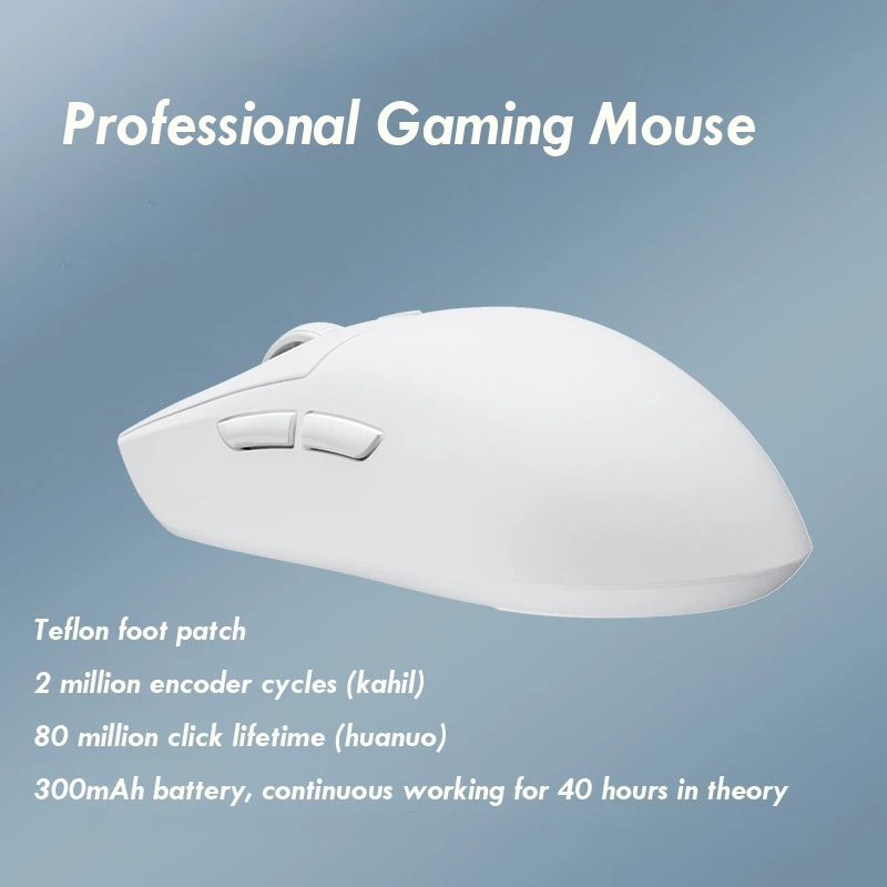 AJ139 2.4GHz Wireless Bluetooth Mouse PMW3395 Gaming Chipset 26000dpi Optical Mouse Artificial Body Design Gaming Computer Mouse