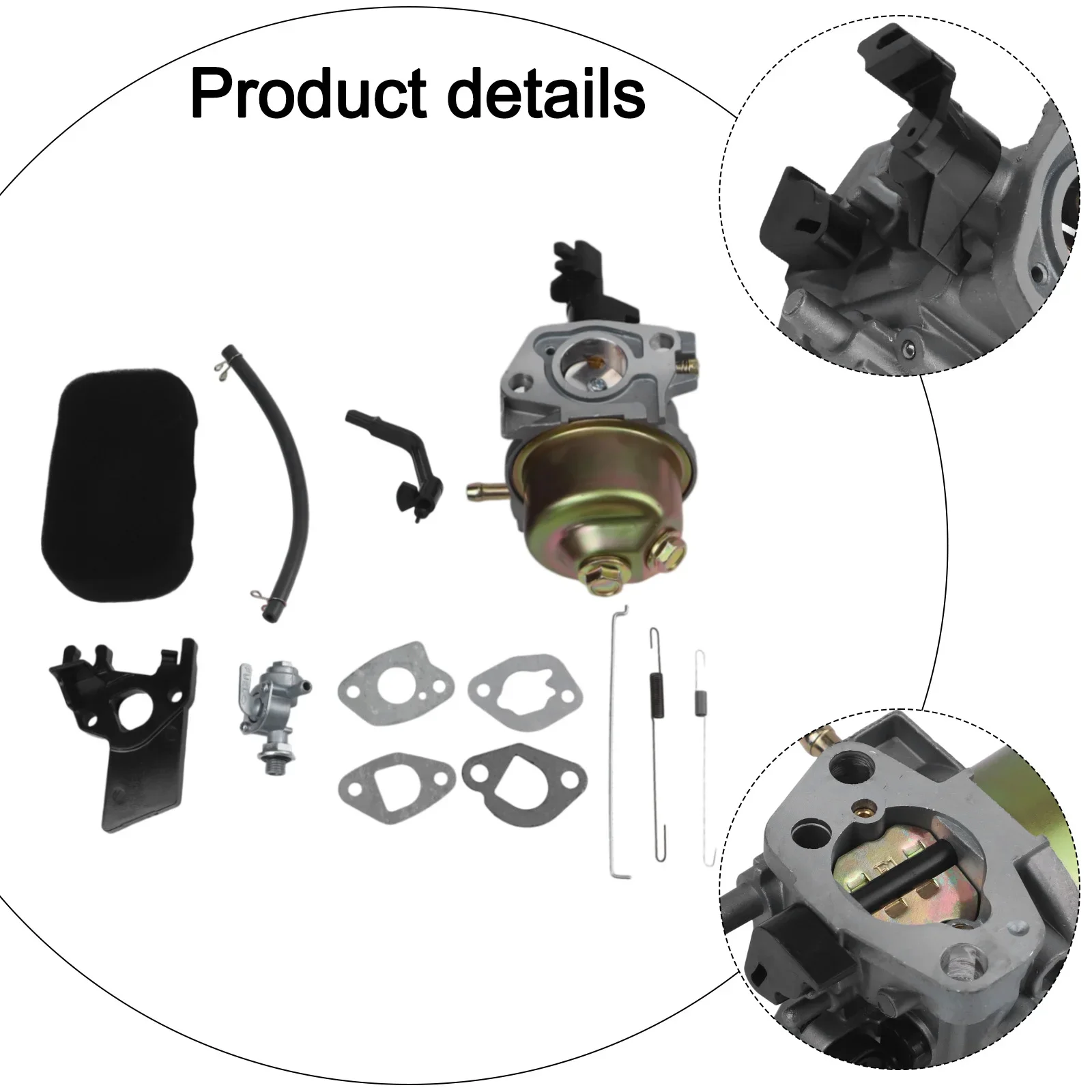 White And Black 196CC Carburetor Multi-function Compatibility Direct Installation Increased Engine Efficiency For 0J88870123