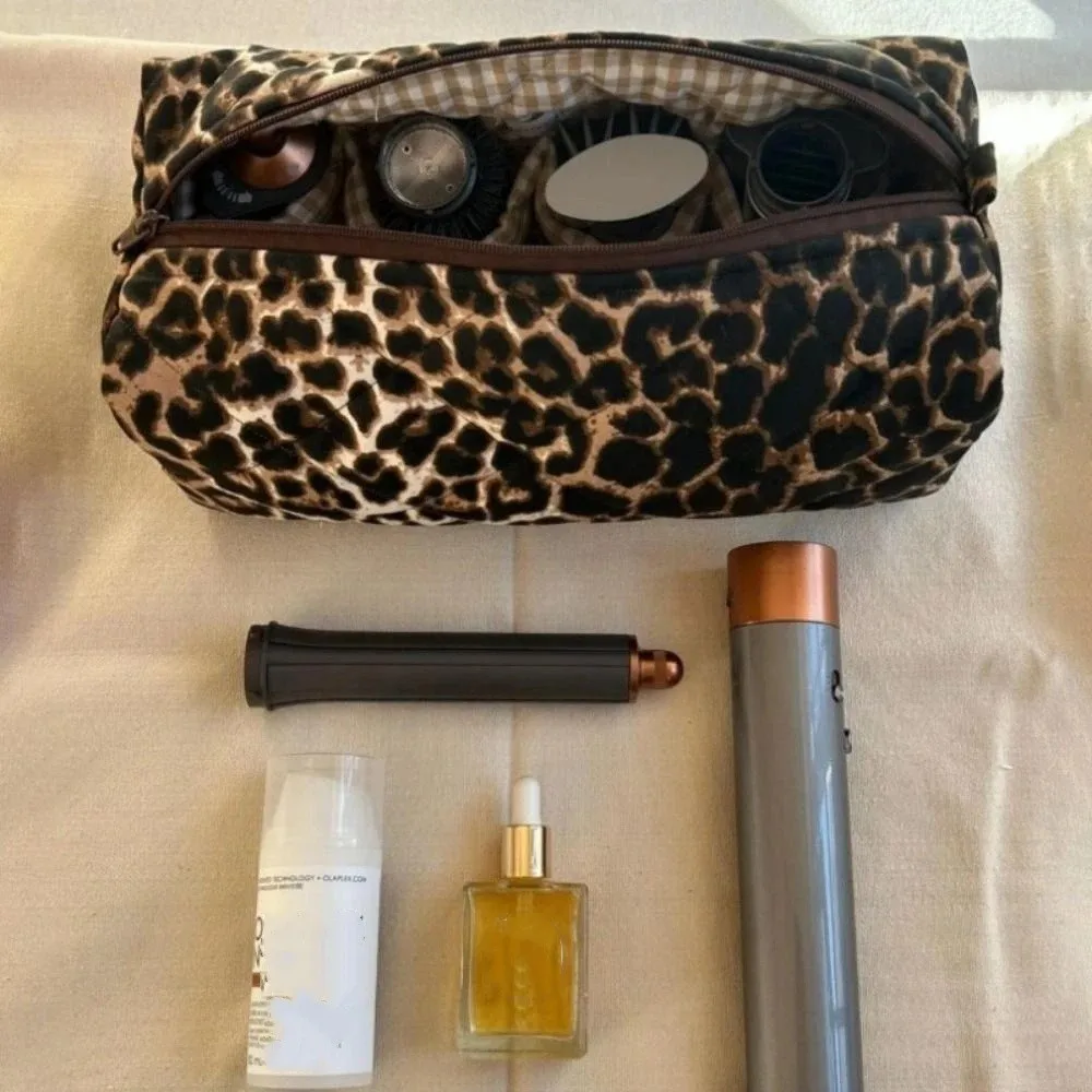 Soft Hair Dryer Storage Bag Dust-proof Large Capacity Curling Iron Carrying Case Portable Durable Curler Storage Bag