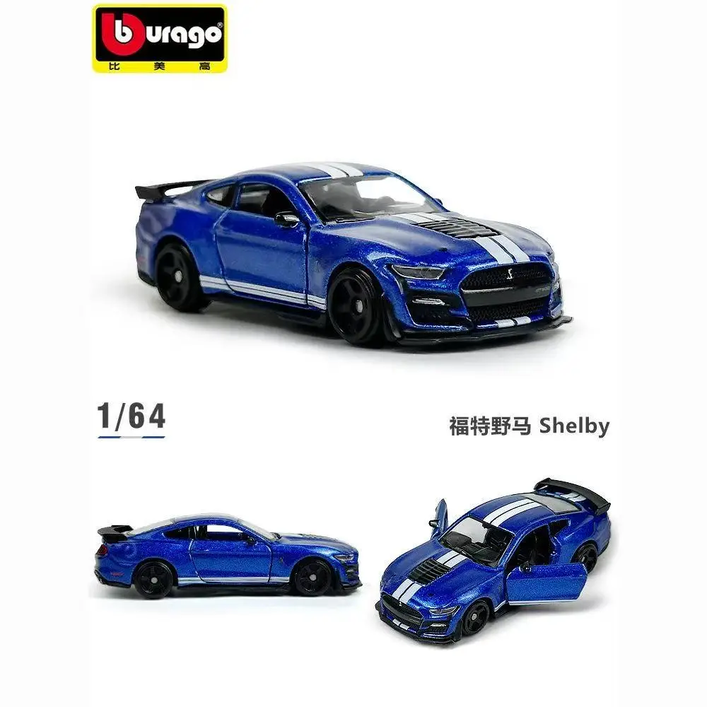 

BBURAGO1:64 Модель автомобиля Shelby GT500 — модель автомобиля из сплава — коллекция детских игрушек — можно открыть