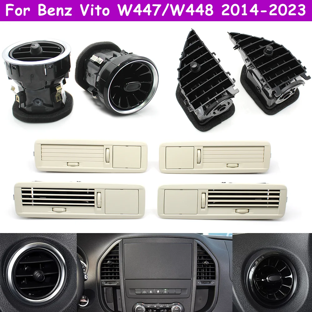 

90% New W447 W448 Car Left Right Central Roof AC Vent Grille Air Conditioning Outlet Assembly For Benz Vito V Class 2014-2023