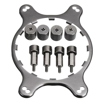 Istikrarlı profesyonel CPU Fan braketi tutucu radyatör montaj kolay yüklemek için sağlam yedek arka plaka desteği Fit AM4 P9JB