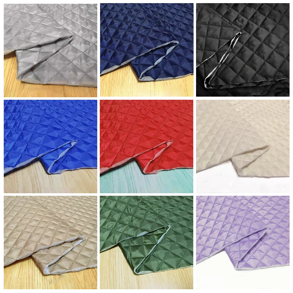 100x150cm outono e inverno tecido acolchoado de espessamento de dois lados, forro de roupas composto feito à mão pano 400 g/m