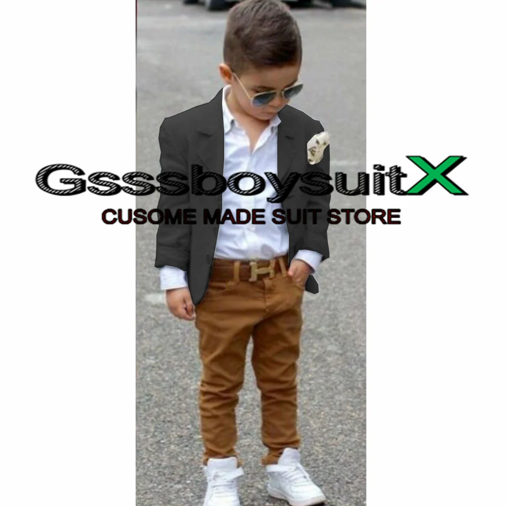 Boys Suit 2 Piece Wedding Tuxedo Party Jacket Pants Child Blazer Set Kids Festive Custom Clothes costume enfant garçon