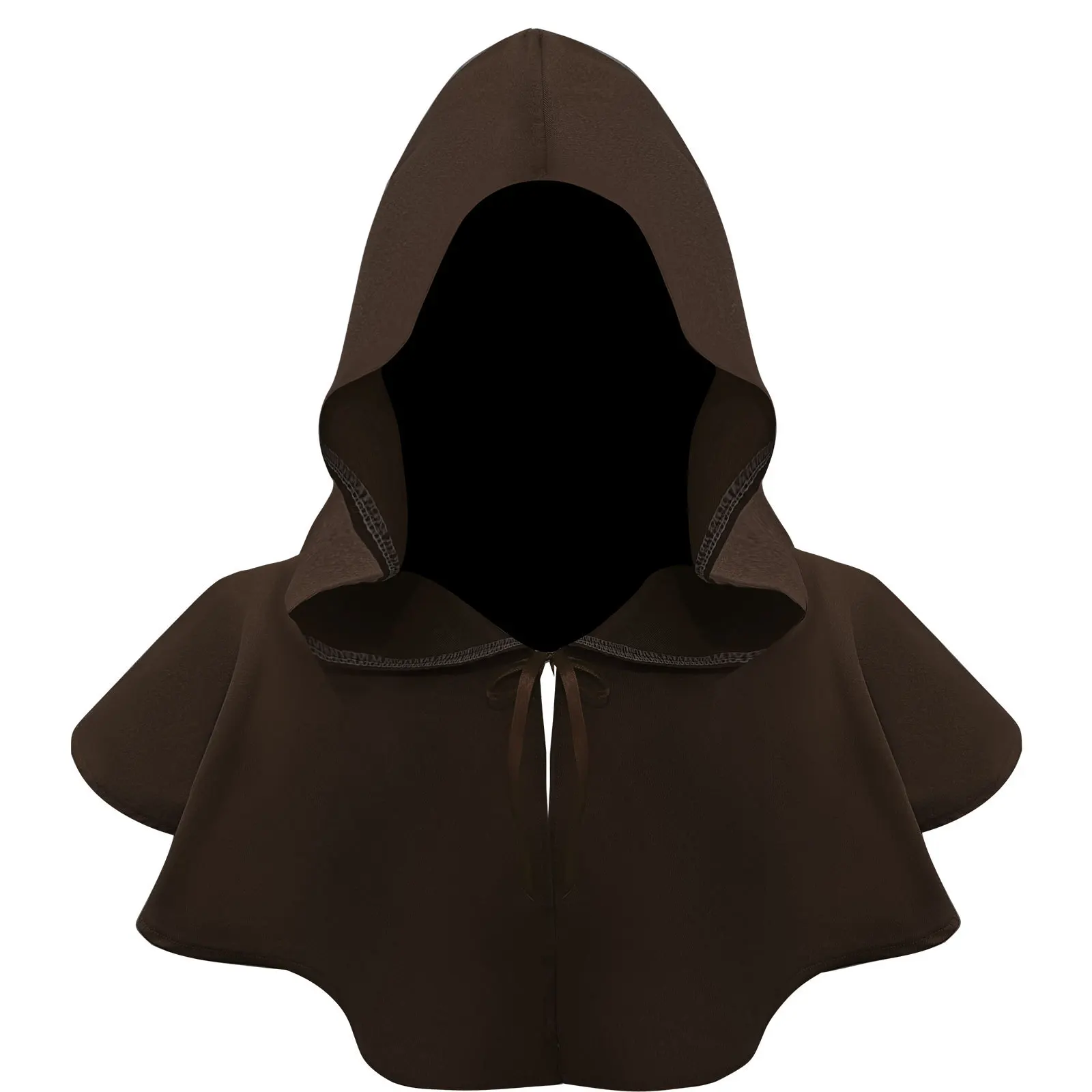 Medieval Vintage Halloween Wizard Hunter Death Capes Devil Vampire Priest Cosplay Accessories Cross Hooded Cloak Fancy ball