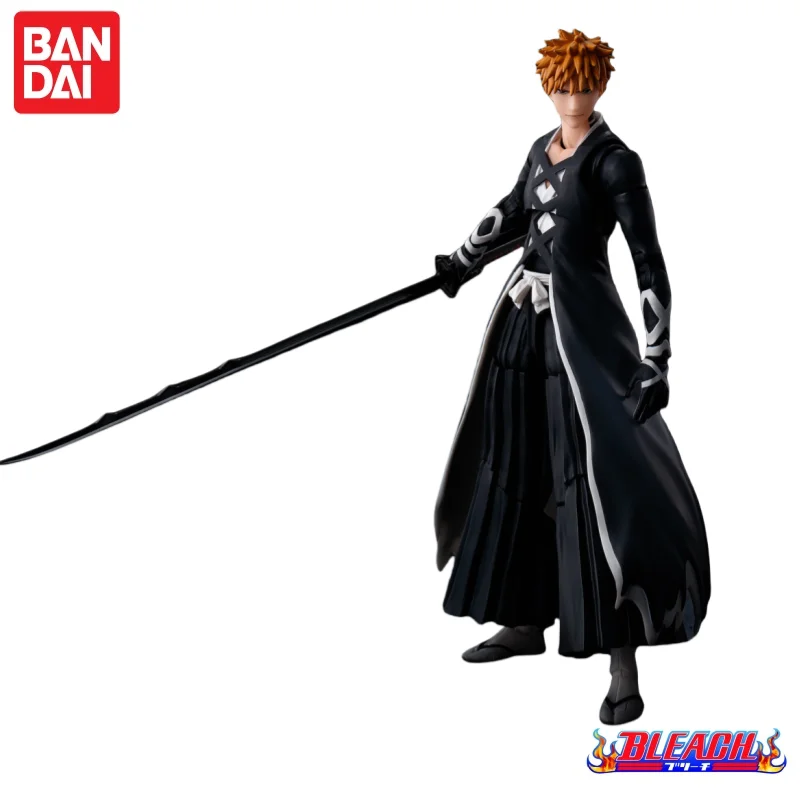 

In Stock Bandai Original Shfiguarts Bleach Kurosaki Ichigo Action Figure Model Doll Brand New Boxed Anime Action Figures Toys