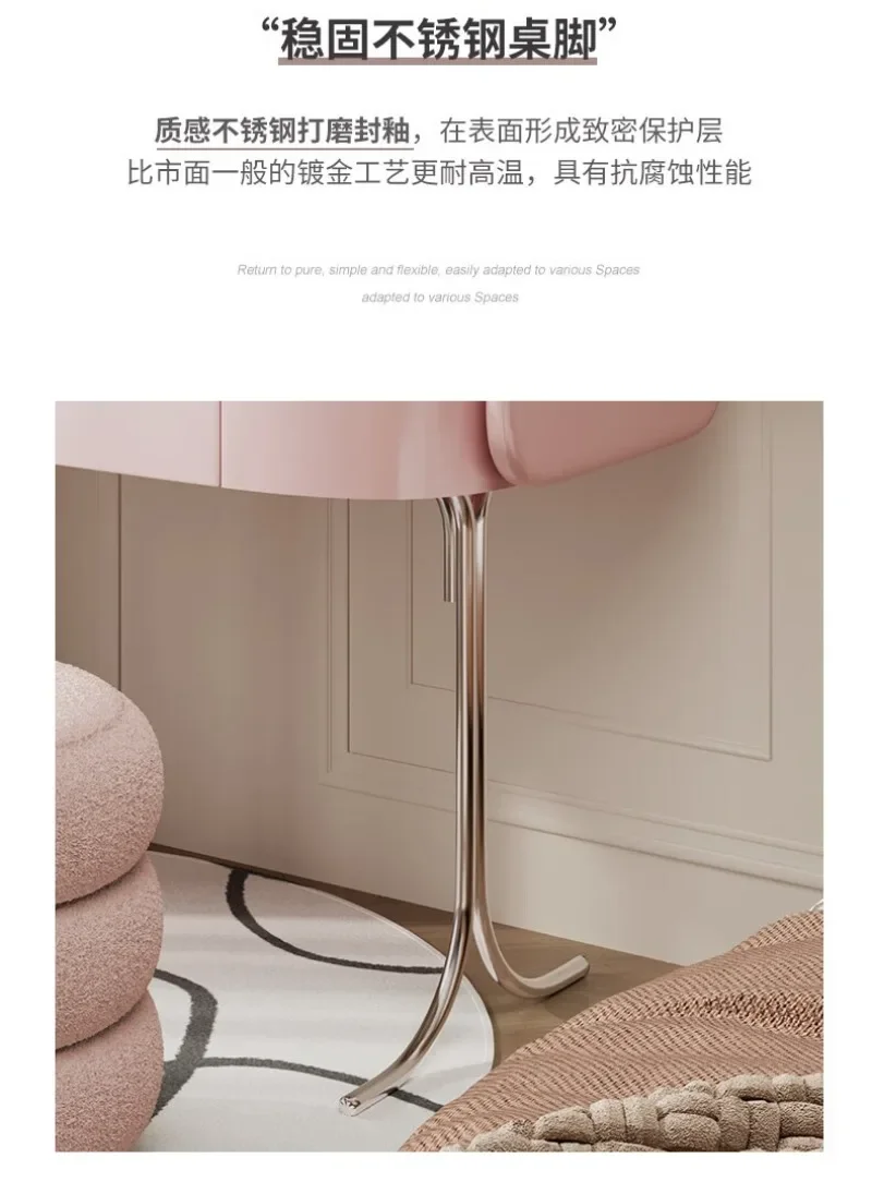 dressing table bedside, solid wood children's makeup table, small desk, dressing table single table