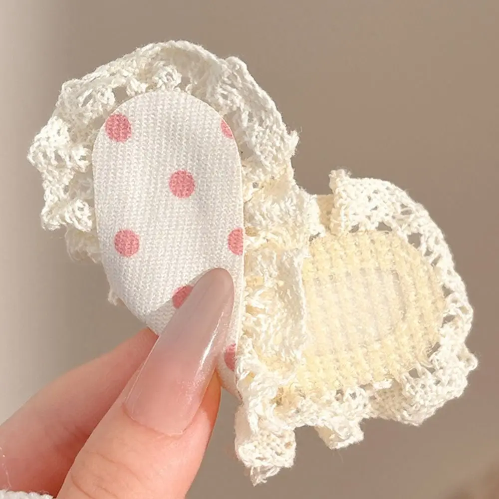 2Pcs No Damage Hair Stickers Lace Edge Lightweight Hair Volumizing Flower Stickers Non Slip Grip Broken Hair Bangs Sticker