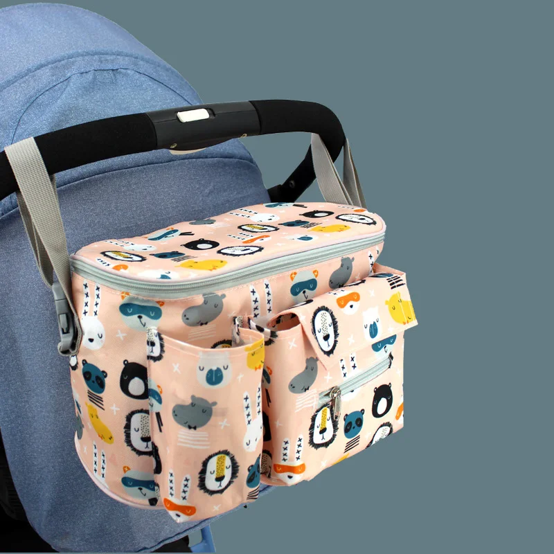 Carrinho de bebê sacos de fraldas carrinho de bebê acessórios sac a langer bebe saco de fraldas bolso de enfermagem organizador automático cesta de armazenamento