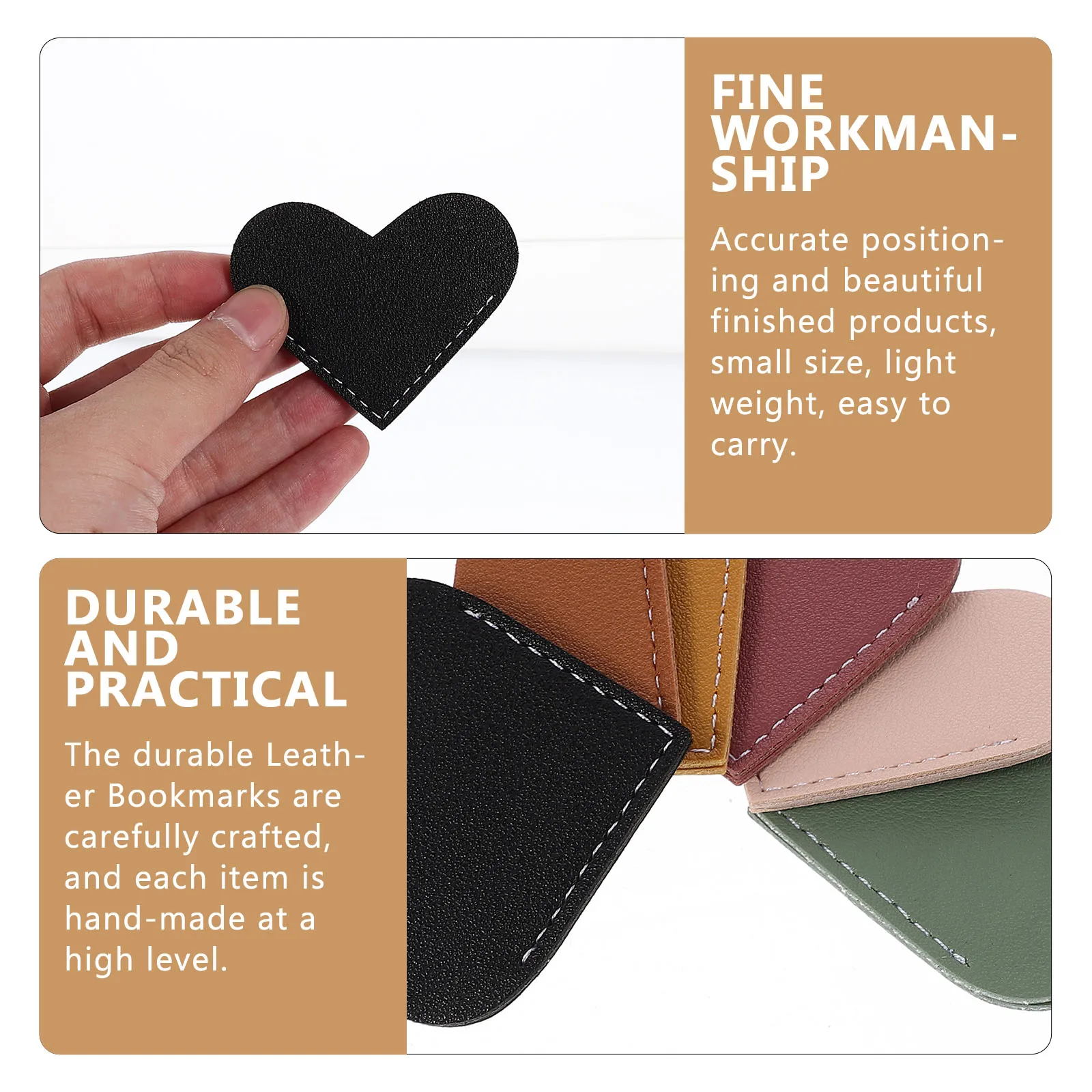 6 قطعة الإشارات المرجعية على شكل قلب صفحة الزاوية يغطي الرجعية هدايا صغيرة محمولة للنساء الاطفال عيد الميلاد تخزين المواد