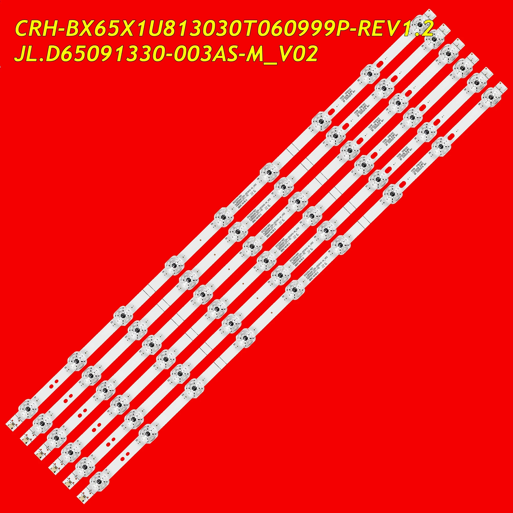 LED Backlight Strip For 65R6E3 65R6090G 65H6570G 65R61G 65H78G 65A7300 65A7300FTUK 65AE7000F 65AE7000 JL.D65091330-003AS-M V02