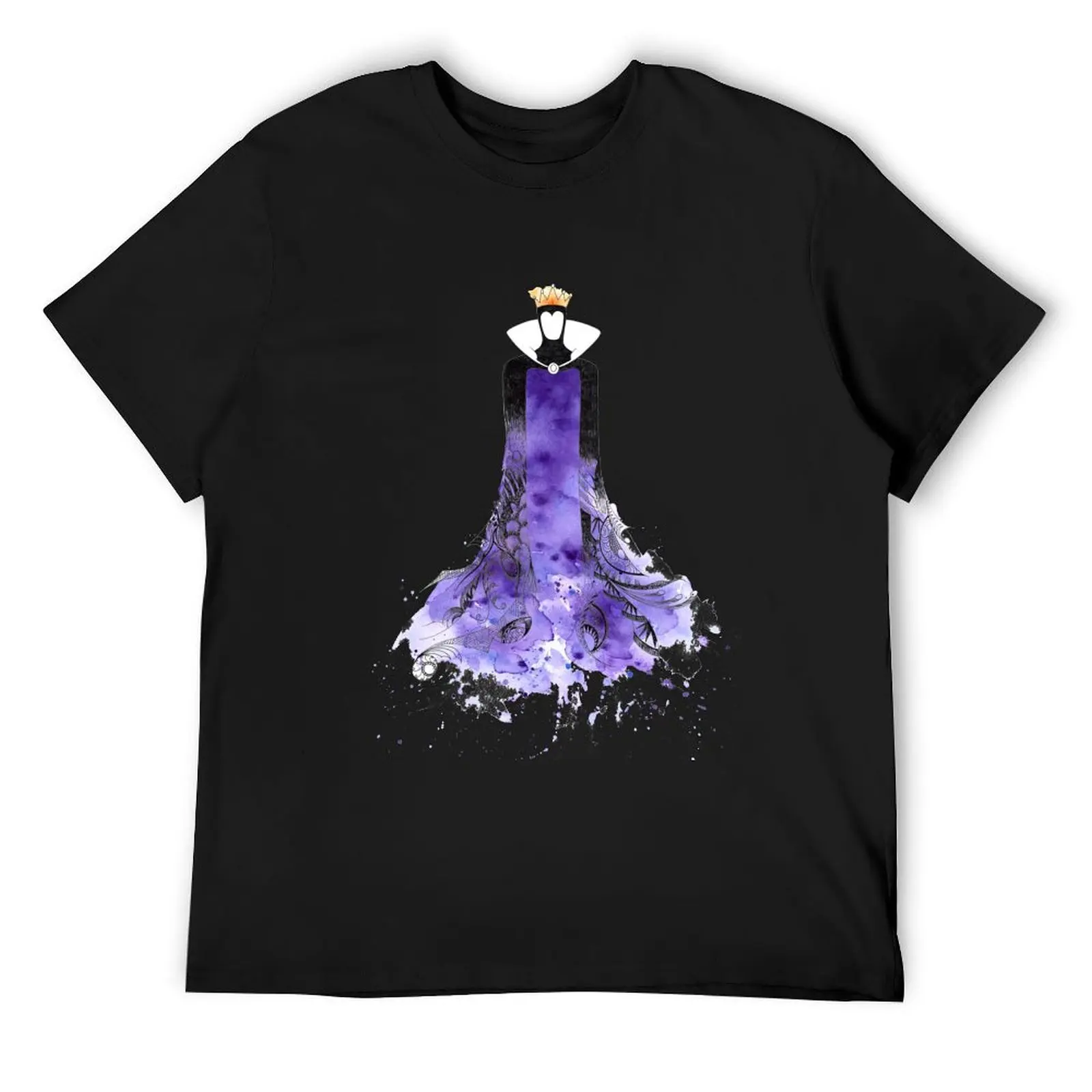 

Evil Queen Watercolour T-Shirt sweat summer 2025 topping oversizeds T-shirts for men cotton