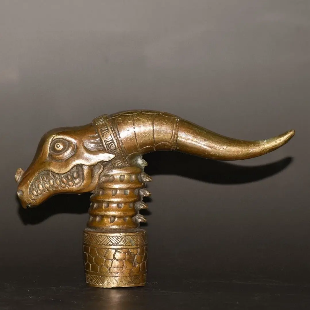 long tail Crocodile Head Walking Stick Head handle Statue