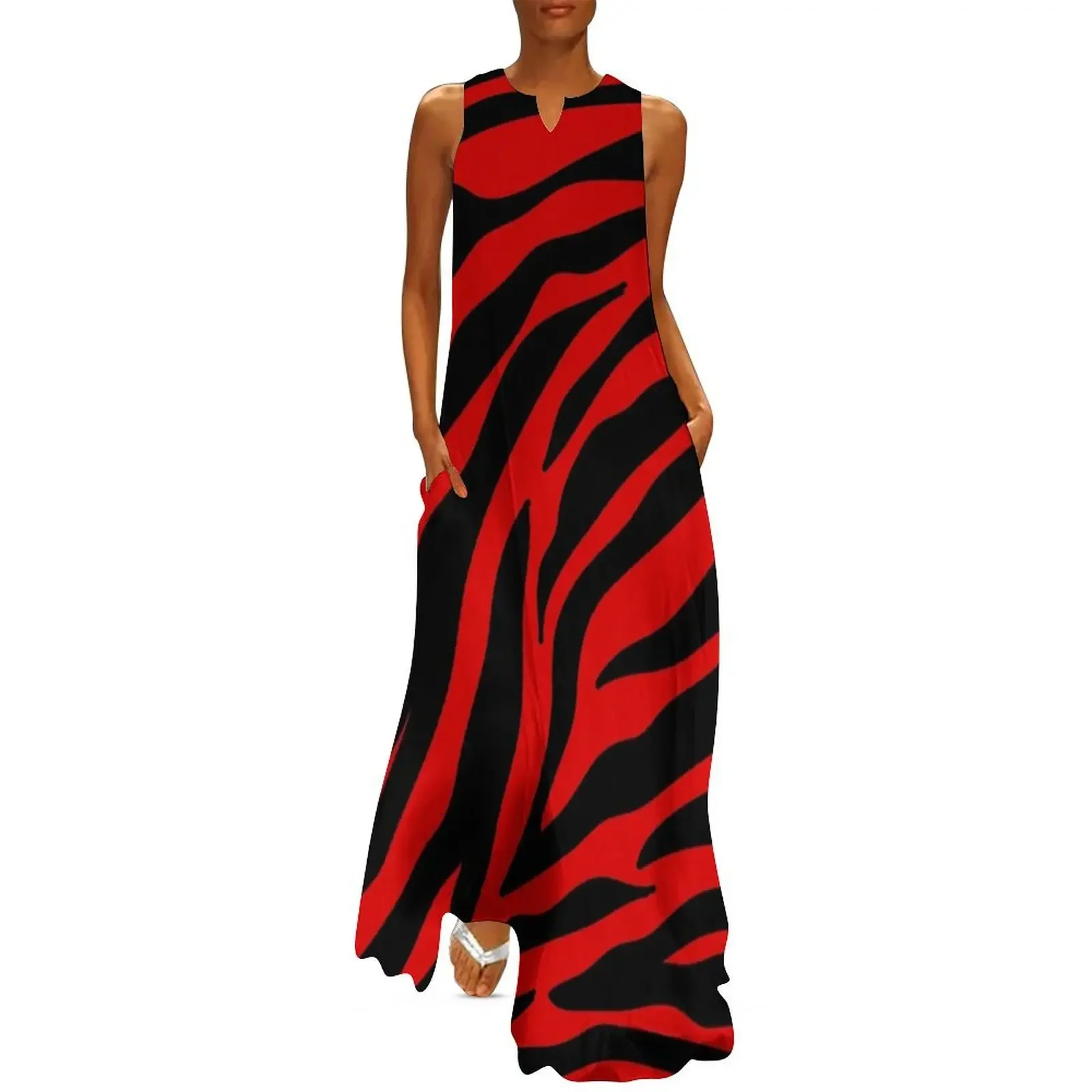 

red zebra Long Dress dresses for prom woman dress womens clothing Womens dresses Dress