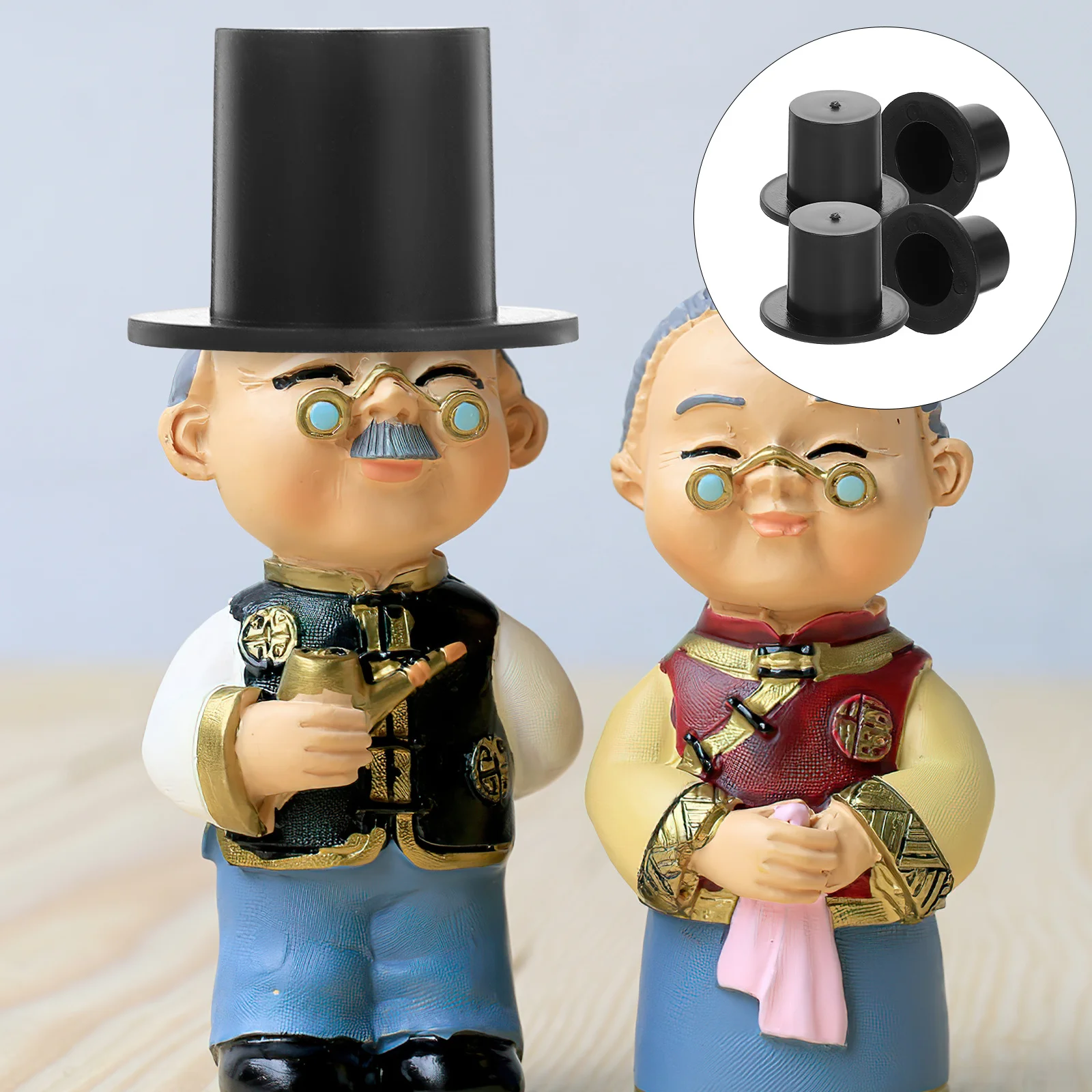 

120Pcs Mini Top Hats Durable Lightweight Miniature Hats for Kids Crafts Party Decoration Mini Top Hat Accessories