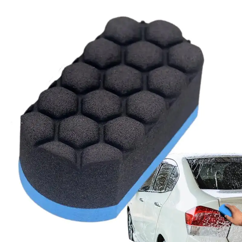 

Wax Applicator Sponge Buffing Polishing Pads Multipurpose Thick Ergonomic Grip Extra Soft Scratch-free Car Wash Sponge For Car