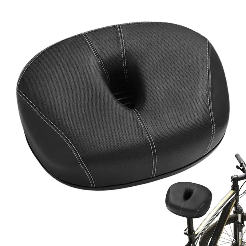 Cycling Saddle Cushion Waterproof Cycling Saddle Breathable PU Leather Cycling Replacement Seat Padded Cycling Seat For Indoor