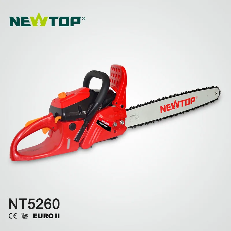 ATV&UTVTop Wholesale Professional Powerful Good Quality Easy Starter 52cc 2000W Petrol Chainsaw for Cutting