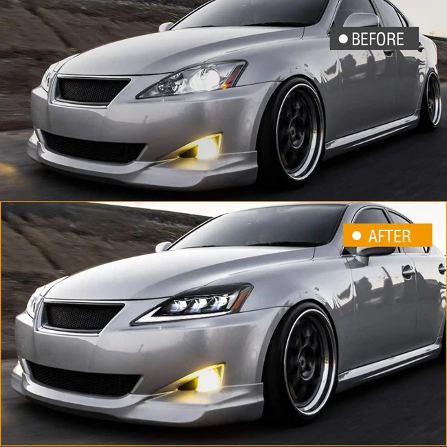 Manufacturer Wholesales Full LED Head Lamp Sequential Headlight for lexus IS250 XE20 GSE20 IS 220d/F 2006-2012