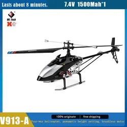 Wl Rc V913-A Brushless Four Channel Single Blade 2.4g Lcd Remote-Controlled Helicopter Large Remote-Controlled Aircraft Model