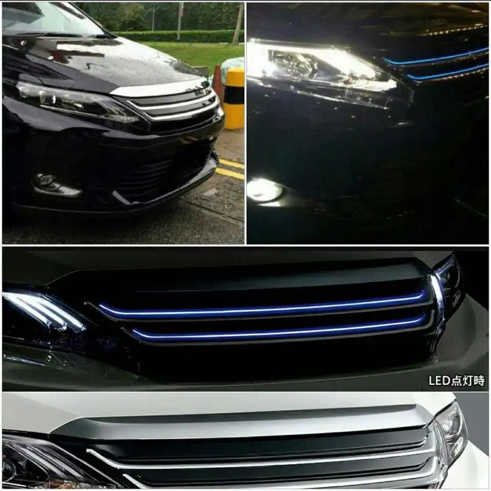 

Автомобильный комплект кузова для Toyota Harrier 2014-2017 M Style, обновленная решетка, боковая юбка, передний бампер, задняя губа - полная автоматическая система кузова