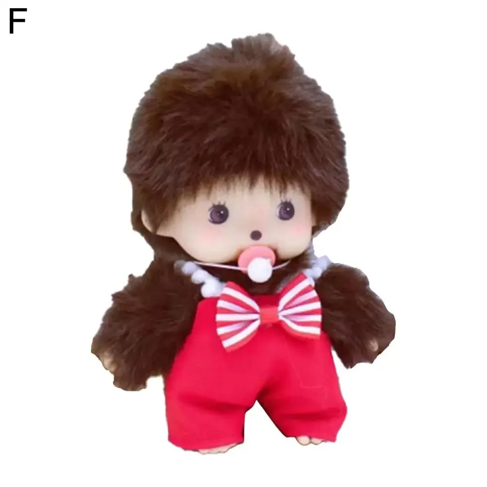 Kawaii asilo Mochi bambola 15 cm PP cotone scimmia peluche bambola burattino a mano borsa ciondolo fascino regalo peluche