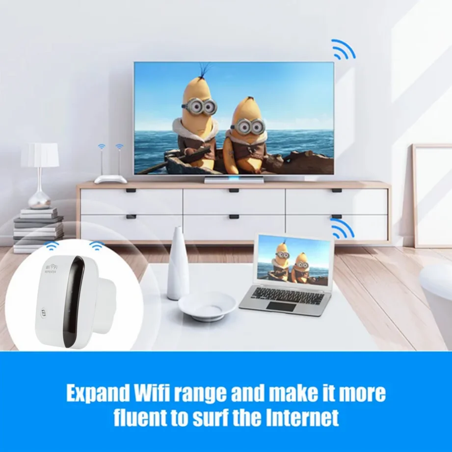 300Mbps WiFi Repeater WiFi Extender Amplifier WiFi Booster Wi Fi Signal 802.11N Long Range Wireless Wi-Fi Repeater Access Point