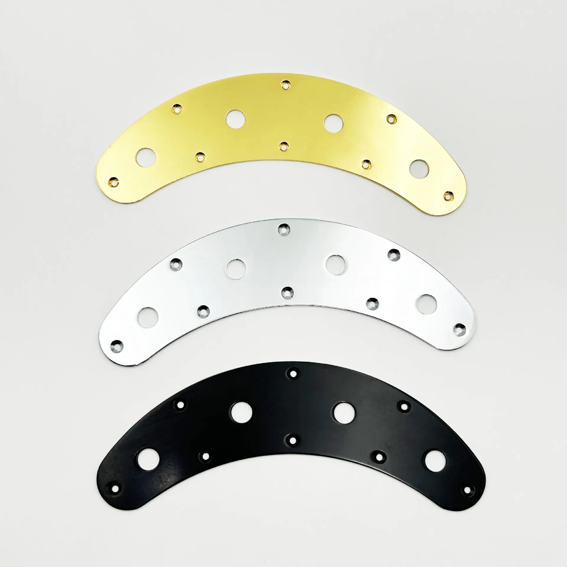 For PB Jazz Bass Curved Control Plate Wiring Harness Blade Shape Circuit Board Potentiometer Switch Assembly Pickguard