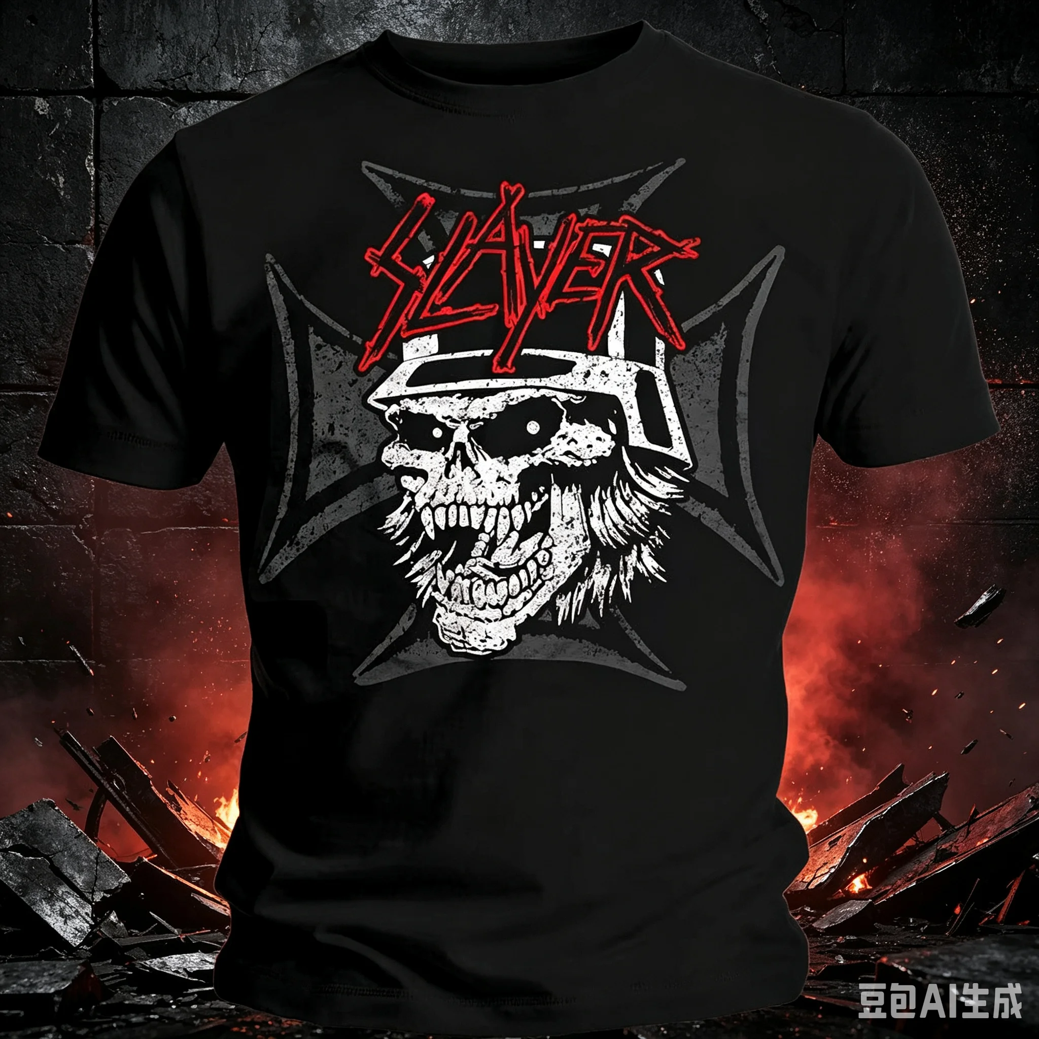 Unisex Summer Streetwear Printed T-shirt Featuring Slayer Classic Graphic Prints Women And Men T-Shirt