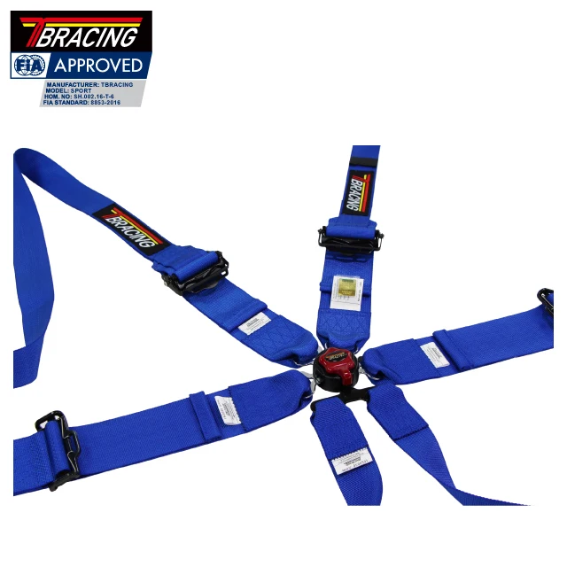 race adjustable blue seat belt racing car safety belts