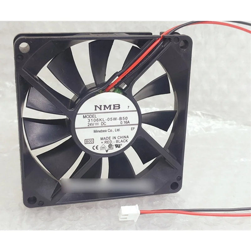 

M New NMB 3106KL-05W-B50 DC24V 0.16A 2 wire cooling fan#QW