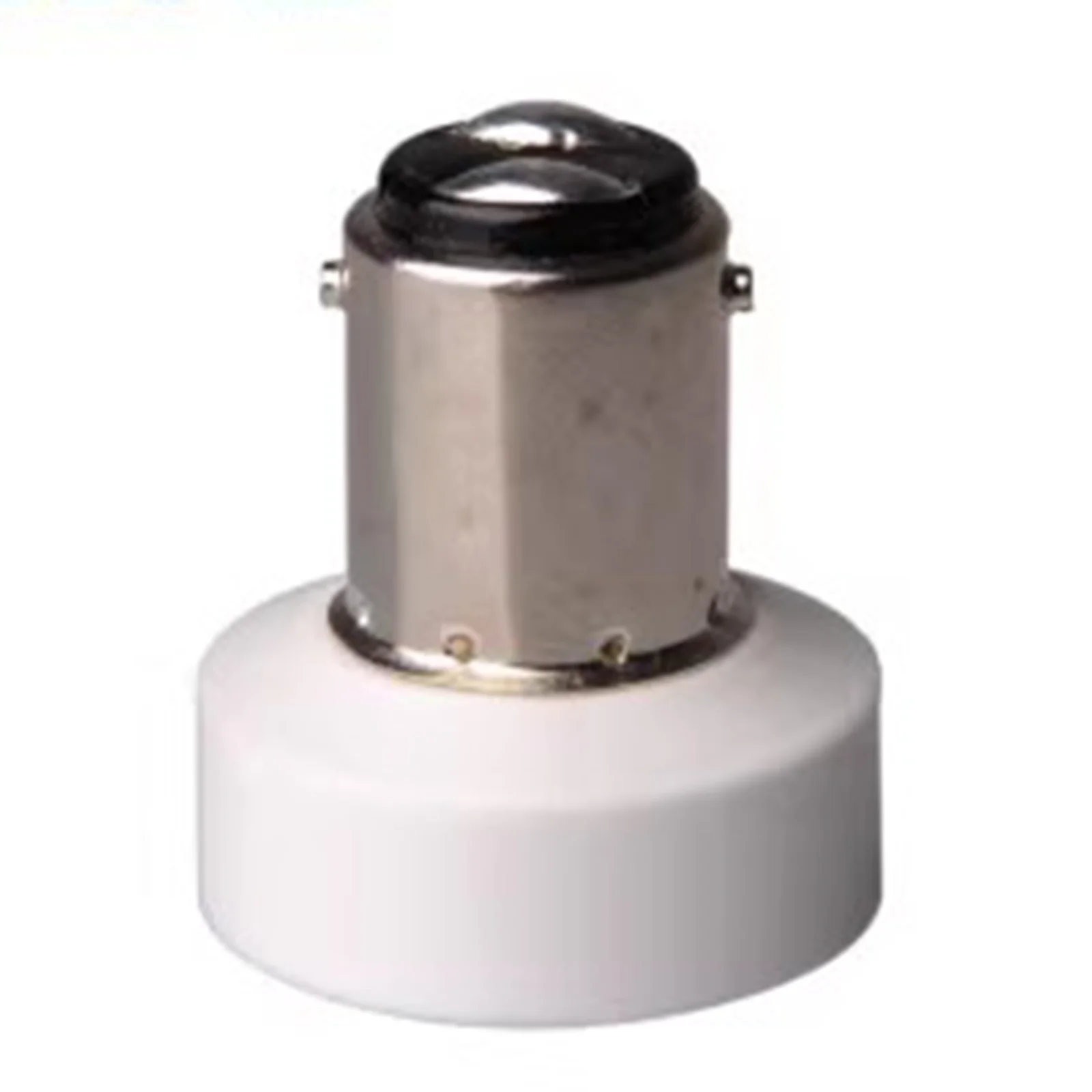 2pcs BA15D to E12A Socket Base Converter Holder LED Halogen CFL Light Bulb Lamp Adapter