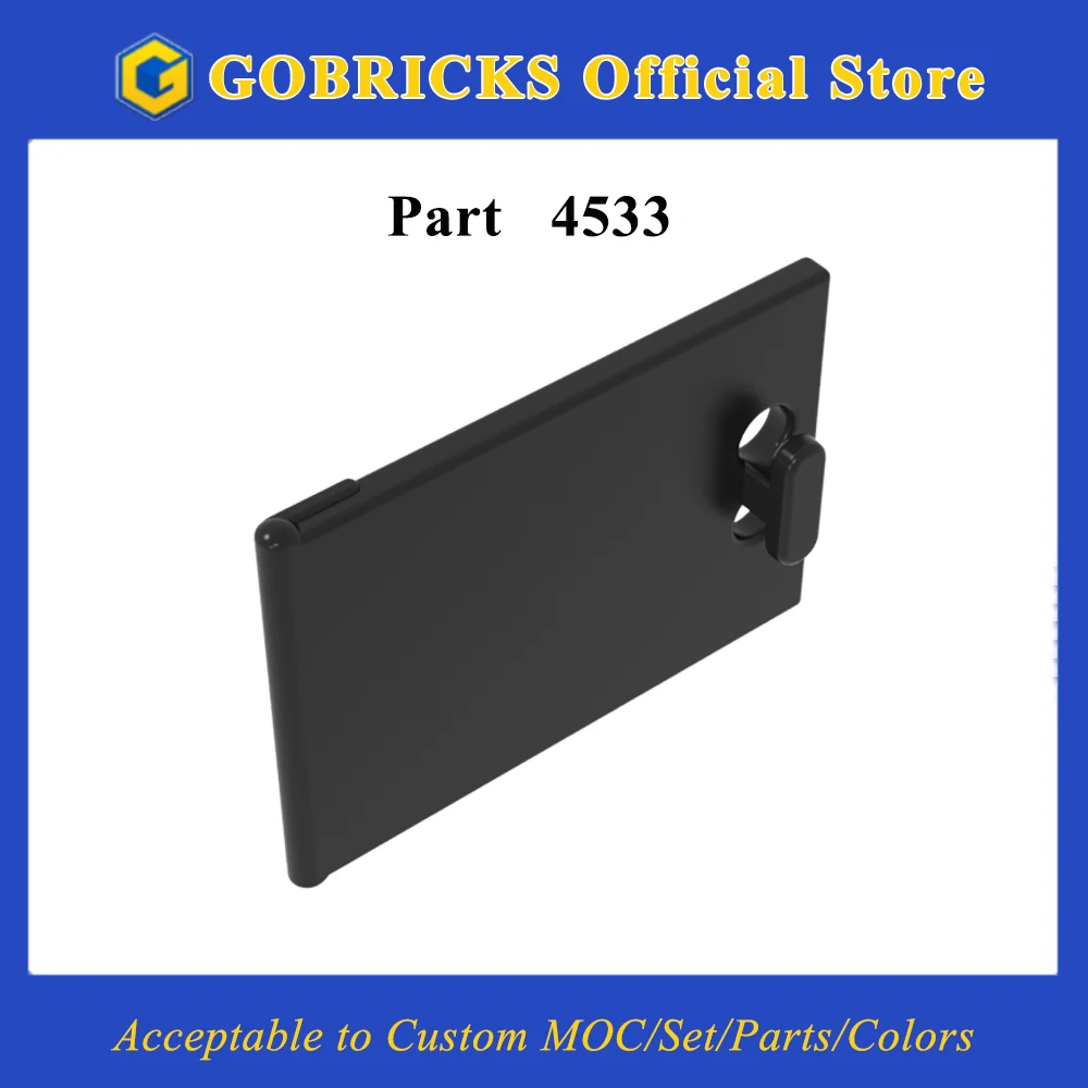 Gobricks 1 шт. MOC забор шкаф 2x3x2 двери, совместимый с моделью 4533 30125, строительные блоки, детали, детская сборка, игрушки, подарки