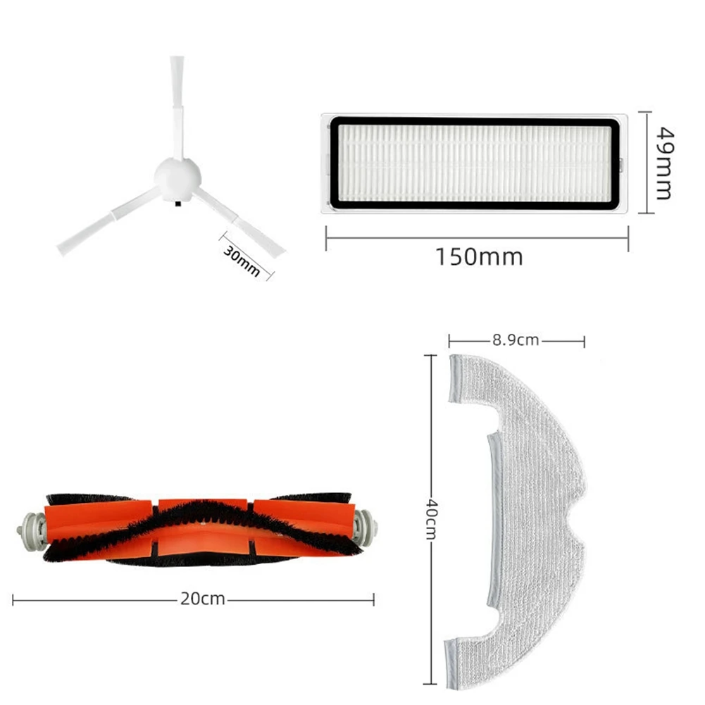 Replacement for Xiaomi Mi Robot Vacuum-Mop 2 Ultra Cleaner Spare Parts Main Side Brush Hepa Filter Mop Rag STYTJ05ZHM