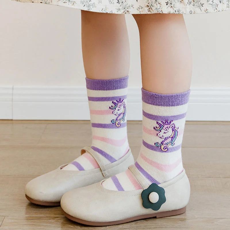 5 أزواج ربيع الخريف الأطفال جوارب قطنية فتاة صبي طفل لطيف الكرتون لينة شتاء دافئ 1-12 سنة للأطفال طالب المراهقين الجوارب #6