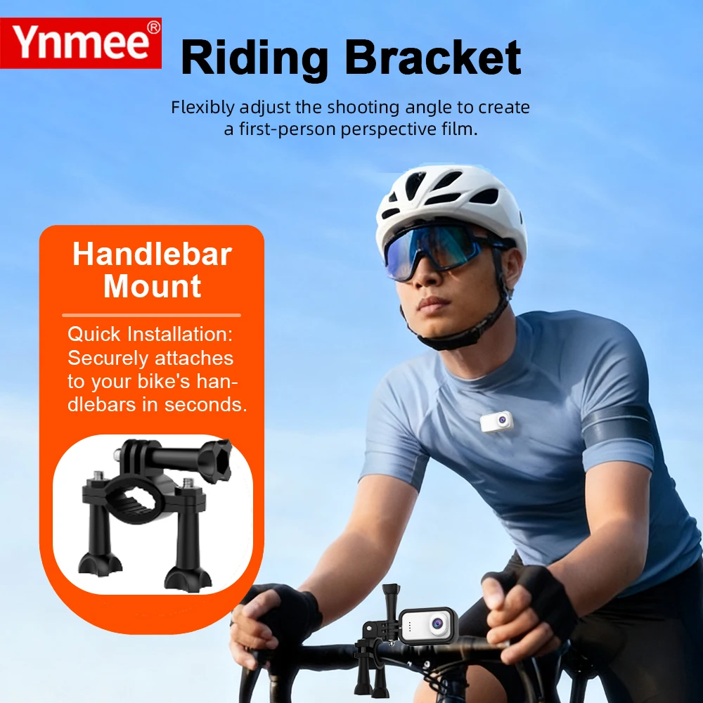YNMEE SP02 Thumb Action Camera 1.47 Inch Screen Magnetic Portable Sports Video Recorder for Cycling Travel Vlog Recording Cam
