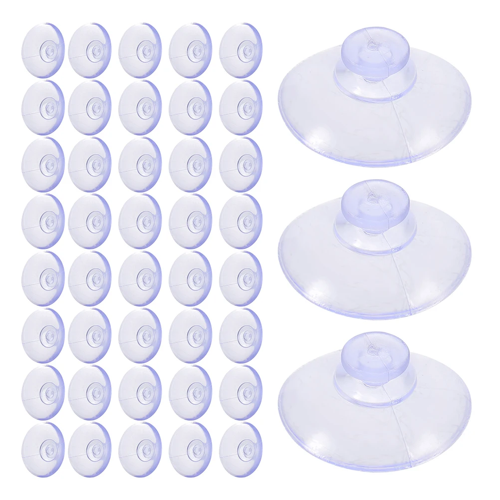 

200pcs Glass Table Suction Cups Heavy Duty Clear PVC Hooks for Windows Aquarium Smooth Surface Display Transparent