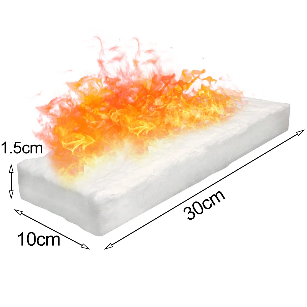 Fibres de Fibres de Calcium-Magnésium-Silicate pour Foyer, Brûleur à Gel, 3 Pièces